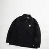 Giacca Unisex in Tela Retro con Collo Rialzato - Stile Americano Autunno/Inverno Revers Workwear