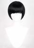 Heat-resistant Mushroom Cosplay Wig, Black, for Cosplay, Costumes, School Festivals, Includes Wig Net and Comb