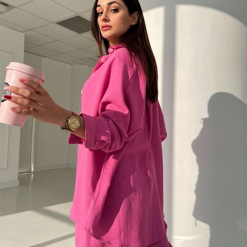 Strickjacke Hosenanzüge Loungewear Damen 2 Stück Nachtwäsche Winter Herbst Nachthemd Solide Vintage Elegant Basic Lose Lässige Homewear