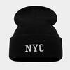 Simple and Fashionable Trendy Brand NYC Letter Embroidered Beanie Men's and Women's Outdoor Cycling Camping Warm Cold Hat