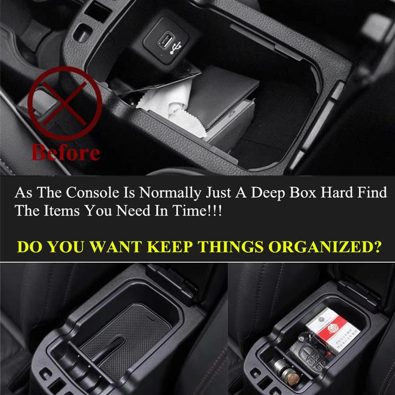 Center Console Armrest Box Organizer Gear Shift Side Storage Tray for Jeep Compass 2017- Interior Storage Accessories ABS