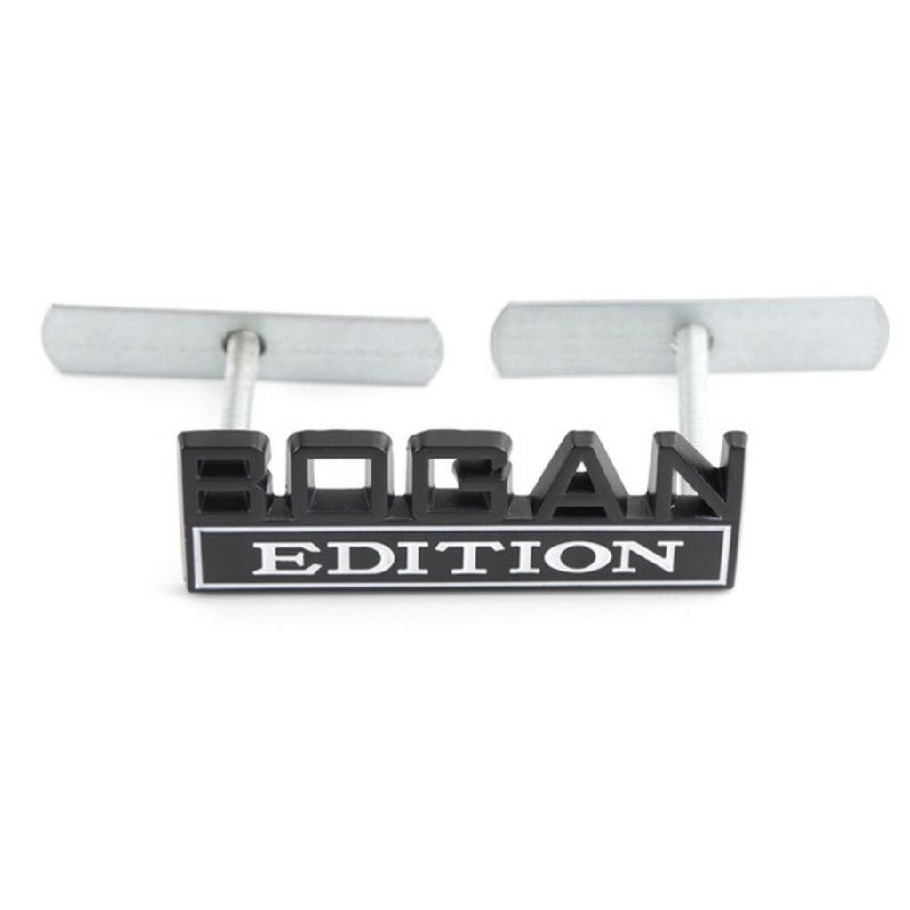 1Pc 3D Metal Bogan Edition Logo Car Front Grille Badge Side Fender Rear Trunk Emblem Sticker Decal