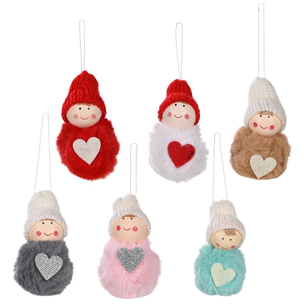 Charming Mini Snowman Plush Doll Ornament Perfect For Christmas Tree Decor