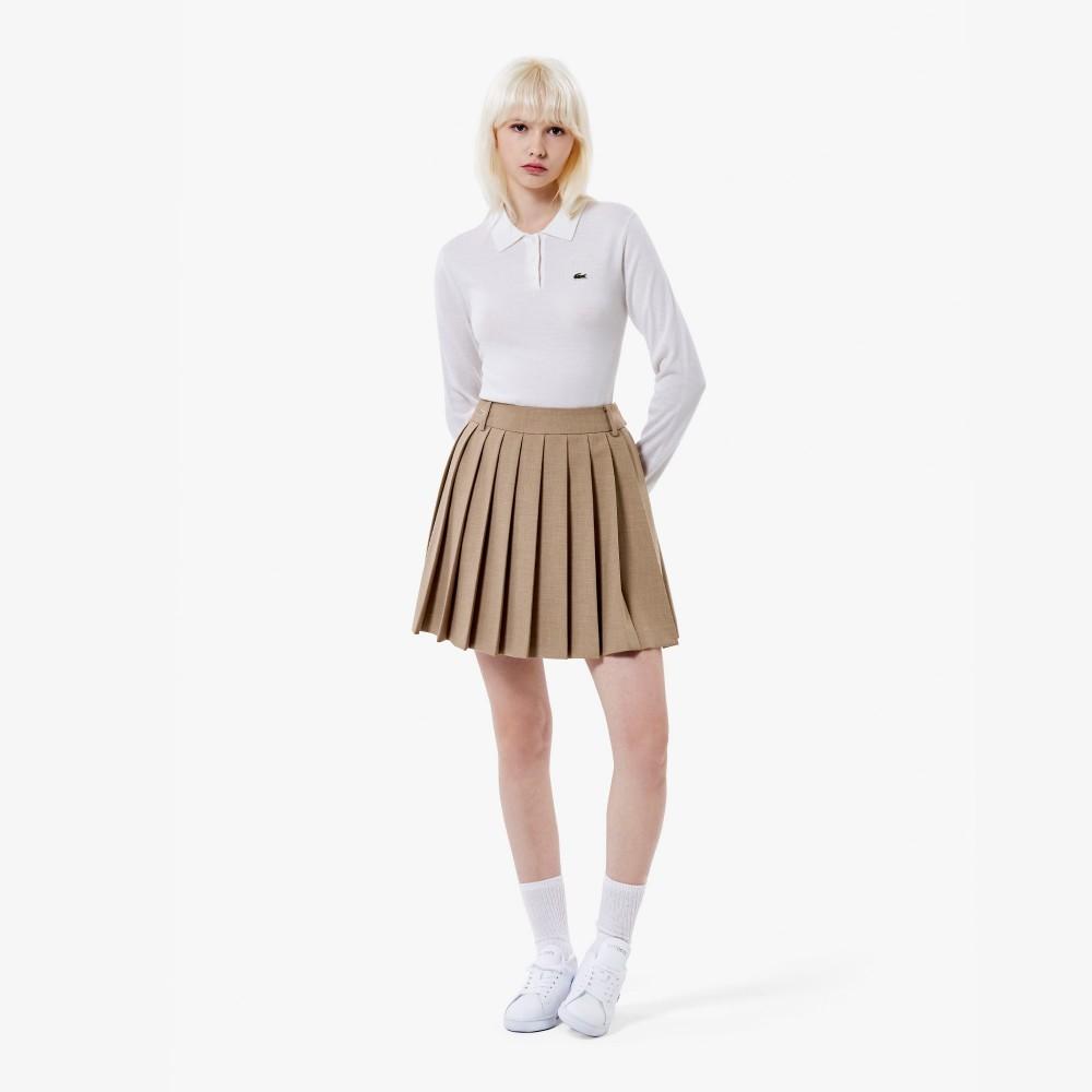 Lacoste Women's Basic Long Sleeve Sweater Polo AF793E-55N70V