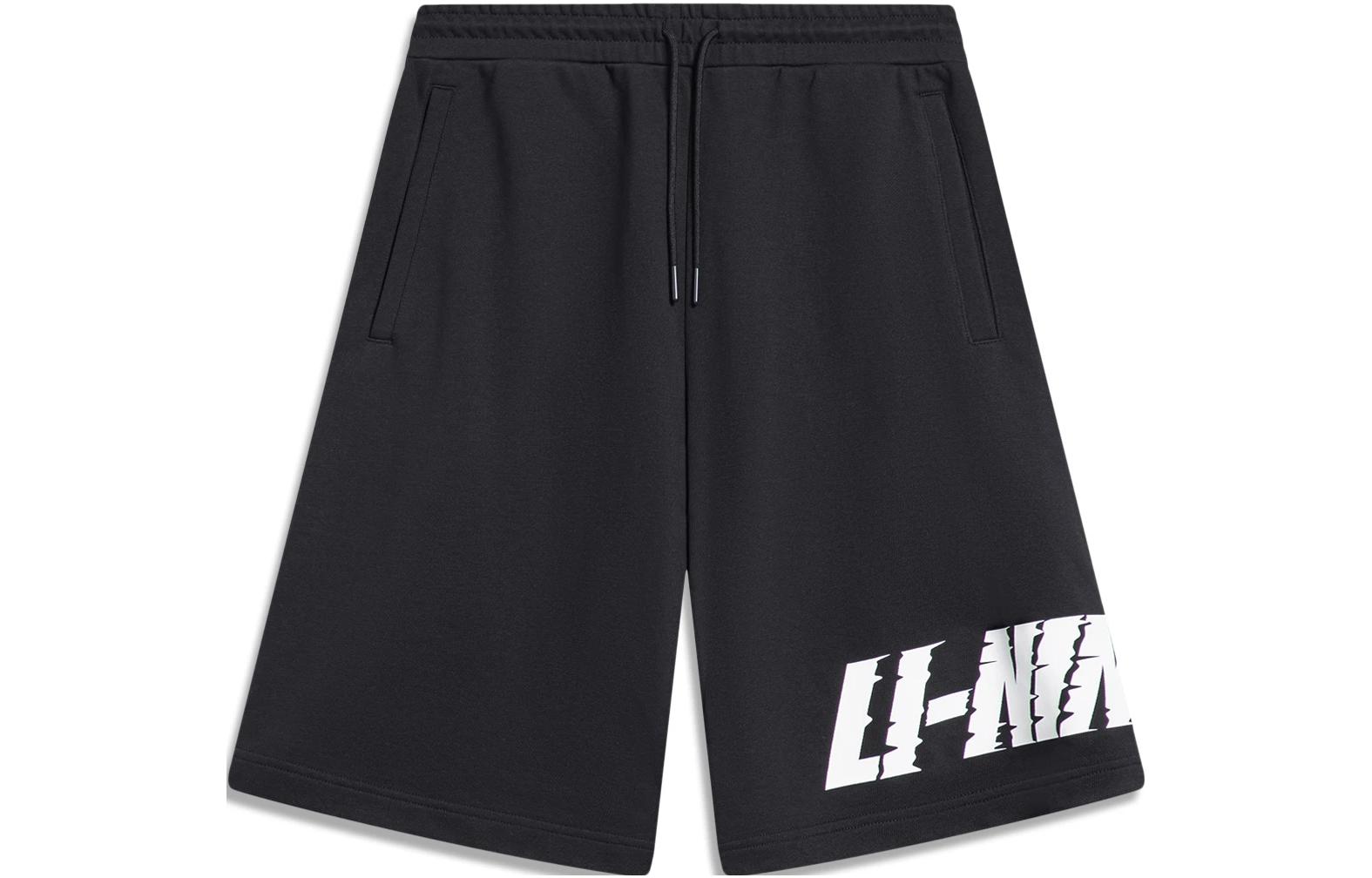 Li Ning Sports Fashion Collection Sports Shorts Men s Black AKST747-1 L