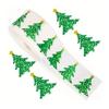 500 Pcs Christmas Stickers Roll Gllitter Tree/Maple Leaf/Santa Hat Seal Stickers Waterproof Self-Adhesive Decals