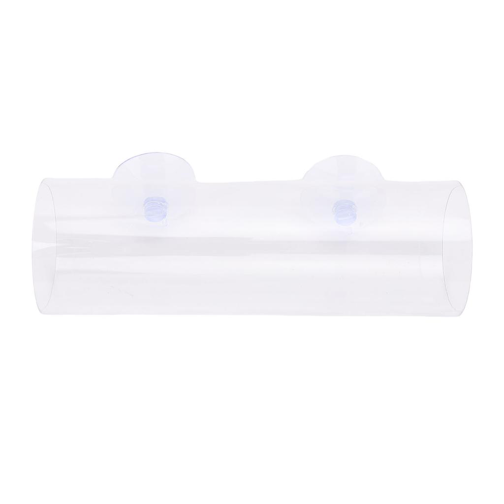 Betta Fish Tunnel Transparent Hollow Betta Fish Tube with Suction Cup for Resting Fish Tank