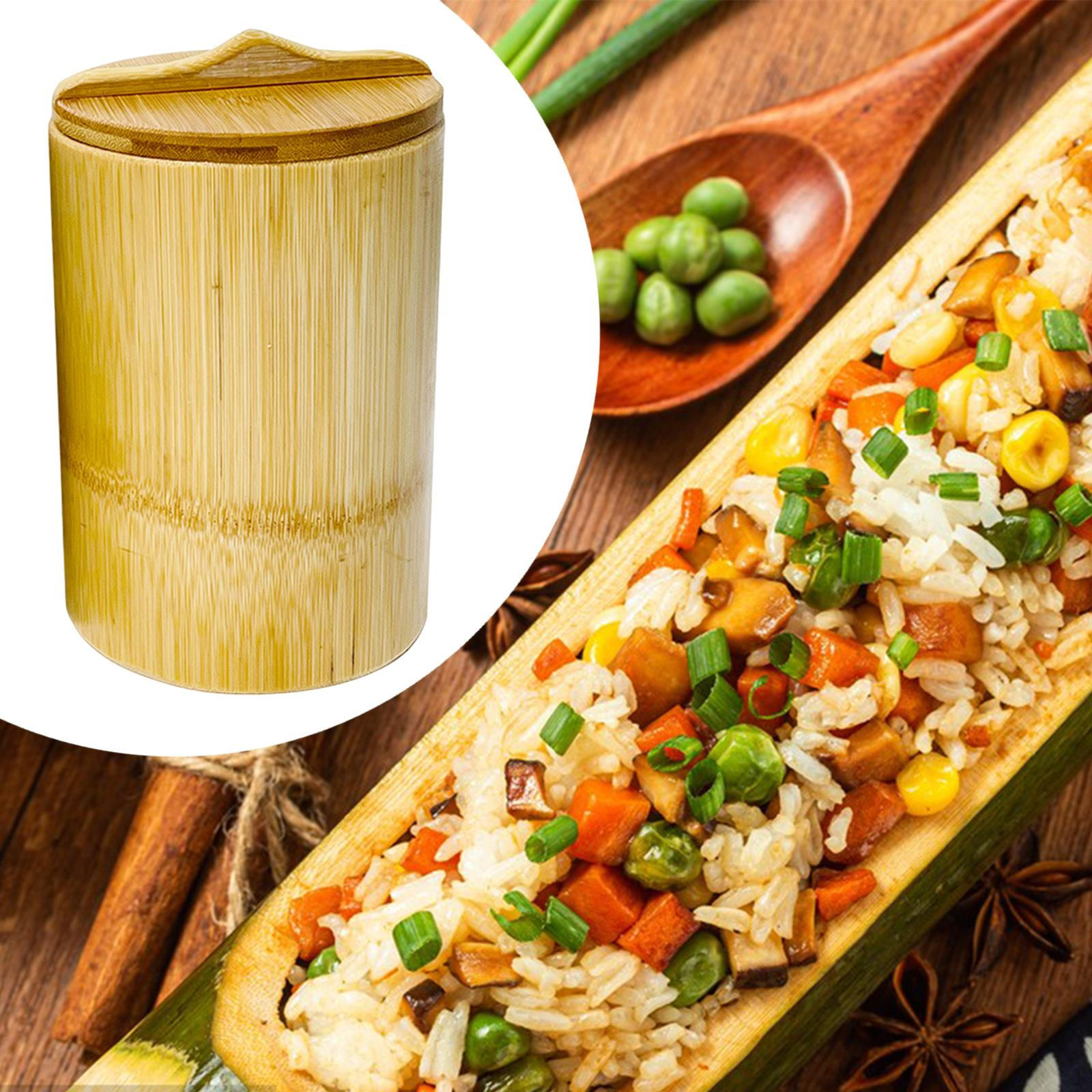 

Бамбуковое ведро для риса, практичная миска, многоразовый китайский многофункциональный контейнер для пудинга из тофу for 1 Person