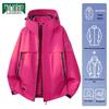 Mulinsen Women's 3-in-1 Waterproof Windbreaker Jacket