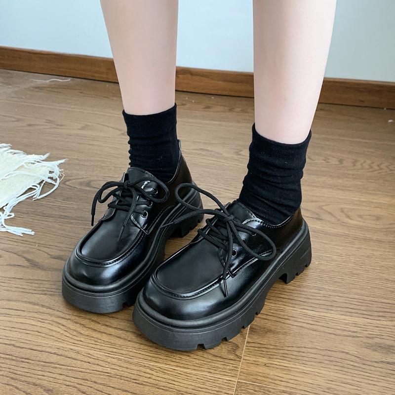Fashion 2025 High Quality Women Shoes Brand Women's Pumps Hot Sale Loafers Fashion Round Lace-up Low Heel Pumps Trend Office Lady Shoes