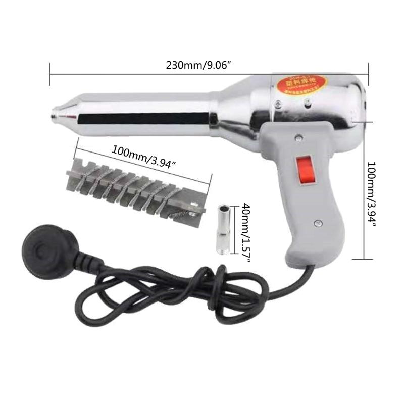 500W Plastic Hot Air Welding Nozzle Torch Tool Plastic Welding Torch Machine Adjustable Heat Air Nozzle Kit Welder Blowe