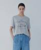 Bobeu Racing Graphic Pigment Washed T-Shirt_Light Khaki_7156240005