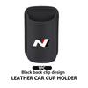Leder Auto Wasserbecherhalter Innenraum Getränkehalter Organizer Für Hyundai NLINE GDI I10 I20 I40 IX20 IX35 Accent Tiburon Azera Kona lj2