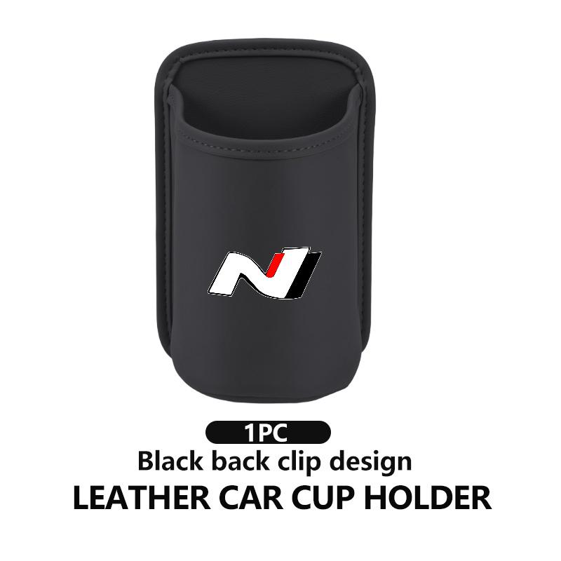 Leder Auto Wasserbecherhalter Innenraum Getränkehalter Organizer Für Hyundai NLINE GDI I10 I20 I40 IX20 IX35 Accent Tiburon Azera Kona lj2