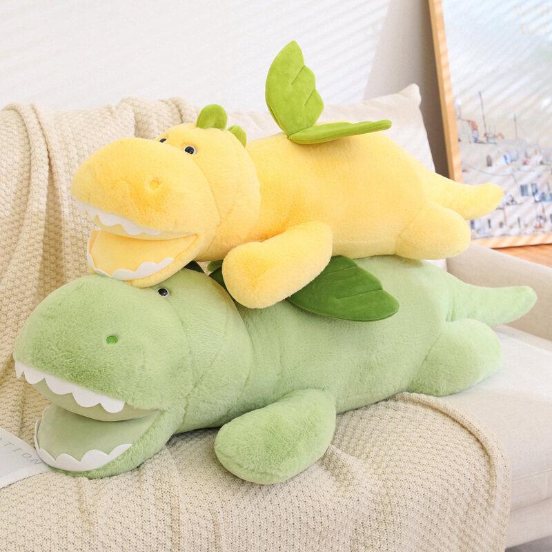 Happy Dinosaur Sitting And Lying Down Plush Doll Doll Doll Skin-Friendly, Cute, Soothing And Accompanying Doll Small Gift Wholesale