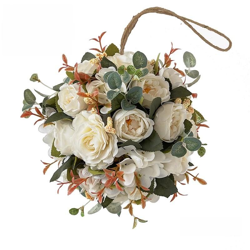 Silk Peony Hydrangea Flower Bouquet For Event Decor Home And Party Arrangements