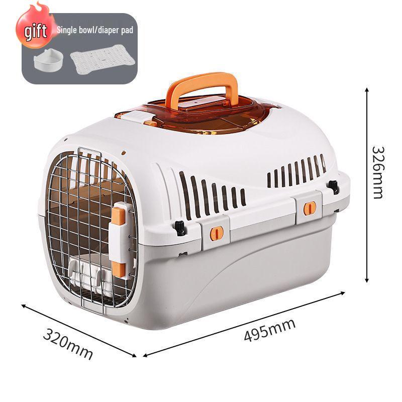 Pet Airline Carrier: Portable, Breathable Travel Cage for Cats and Dogs