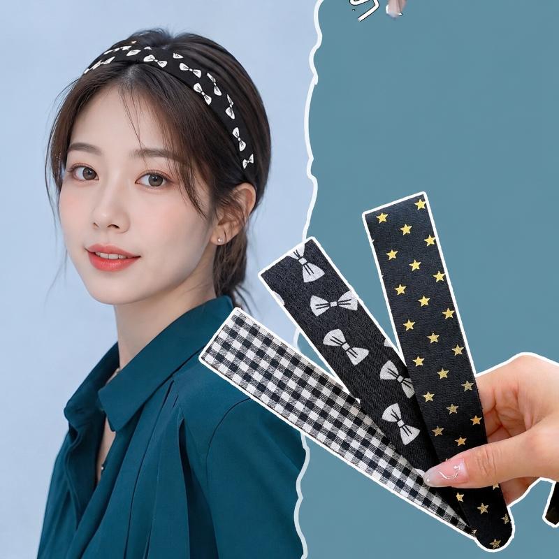 Women's Cute Velcro Headband Adjustable Hair Hoop Gift for Girls Daily Wear Yoga Workout Skincare Hair Accessories