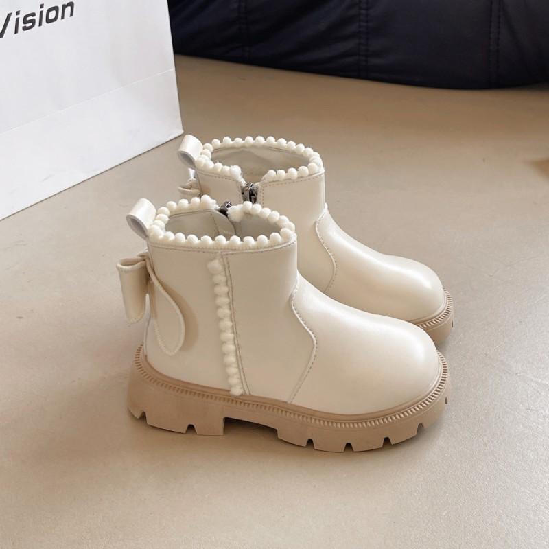 Girls Winter Boots Soft Sole Princess Martin Mid-Calf Style Fleece Lined Kids 4-16 Years