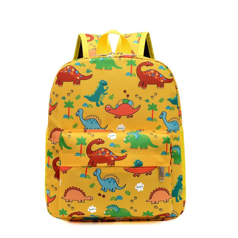 

Fun And Playful Kids Backpack Featuring Colorful Cute Dinosaur Print Ideal For Preschool жёлтый