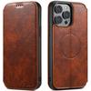 for iPhone 15 14 13 12 Pro Max Wallet Case [Compatible with Mag-Safe] Magnetic Leather Flip Cover Kickstand and Card Holder