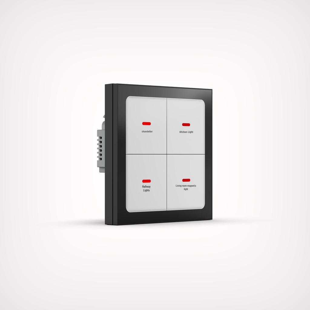 Graffiti 4" Smart Scene Switch: Multifunctional Central Control & Mobile Dimming Panel