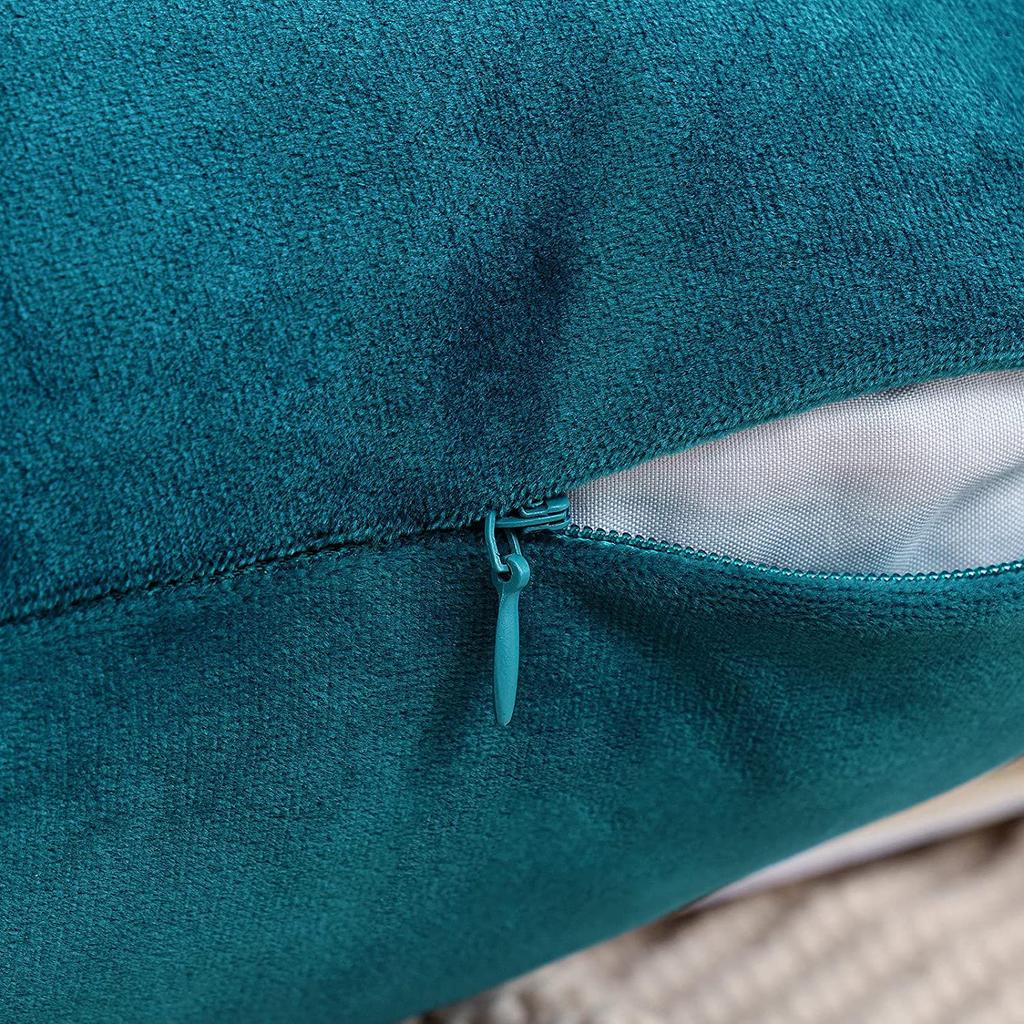 Nordic Style Velvet Pillowcase Home Cushion Detachable Wash Solid Color Dutch Velvet Honey Velvet Pillow Retro Style