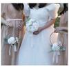 New Artificial Holding Wreaths Metal Rose and Eucalyptus Rose and Eucalyptus Wreaths Rose Flower Hoop Wreath Wedding Bridesmaids