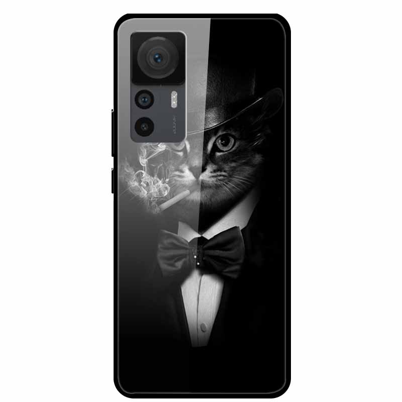 For Xiaomi 12T Cases 12T Pro Luxury Tempered Glass Hard Back Covers For Xiaomi 12T Pro Phone Cases Capa Fundas Xiaomi 12T Coques