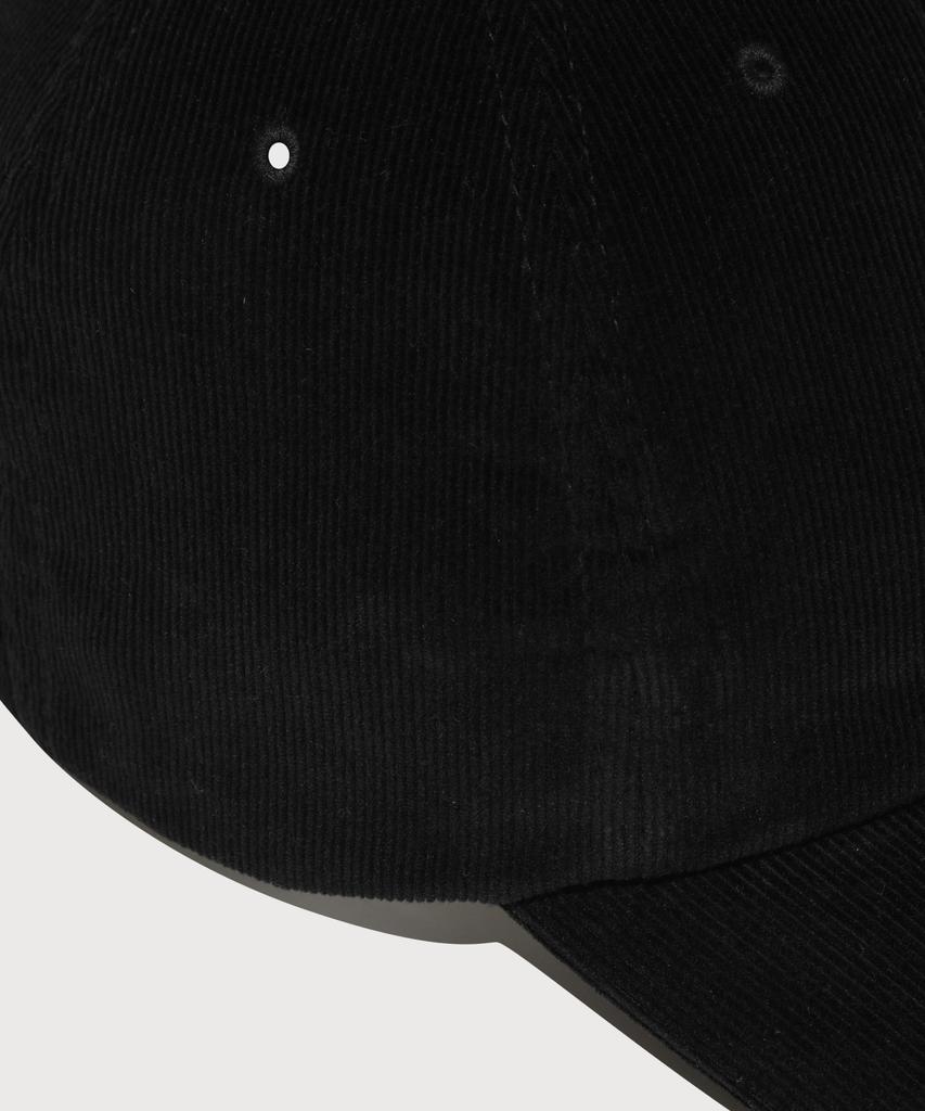 COVERNAT [Cozy Fit] C Logo Applique Corduroy Ball Cap Black