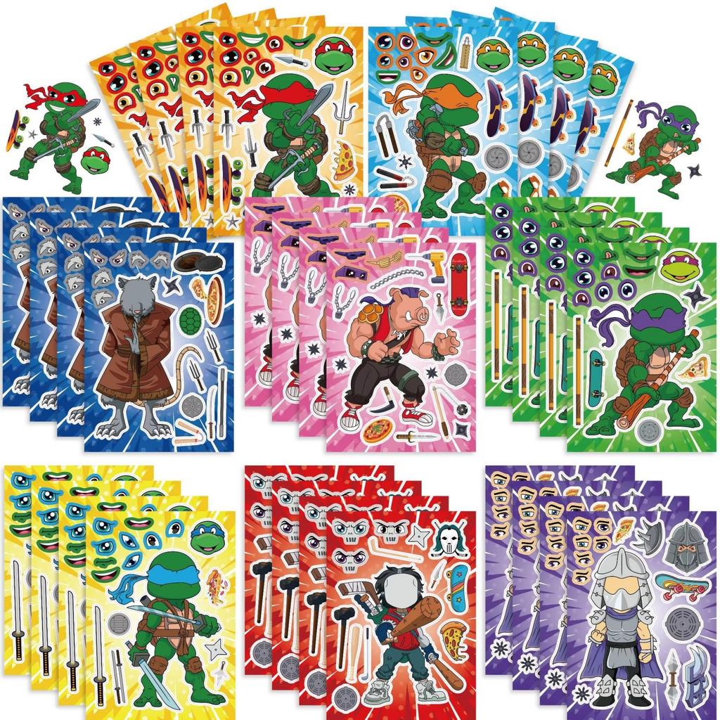 Cartoon Turtles Birthday Party Decoration Favors Cups Plates Stickers Bunting Flag Balloons For Kids Favors Baby Shower Supplies