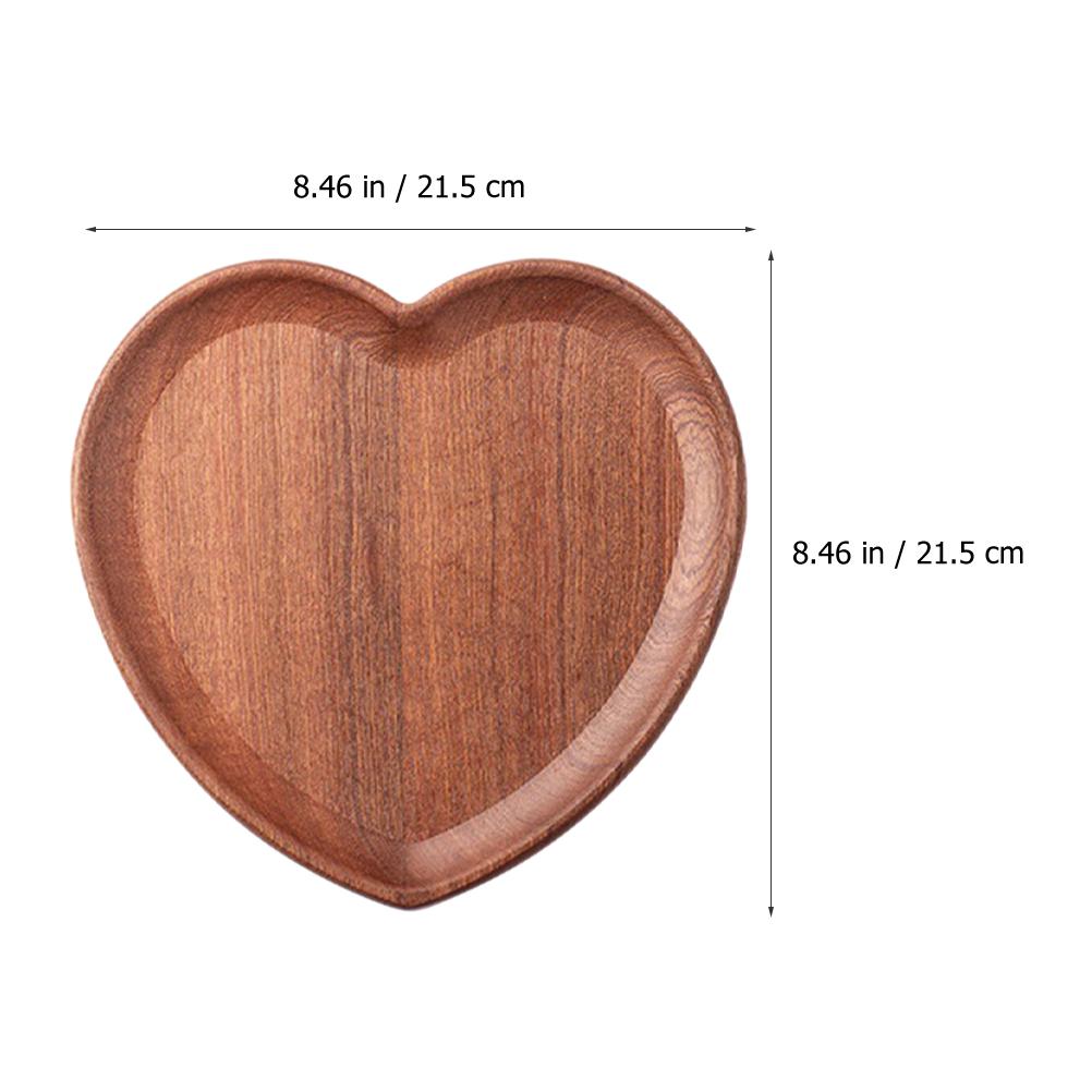 

Heart Shaped Wooden Pallet Portable Snack Food Dessert Tray Tableware Tray Decorative Hotel Serving Dishes Trays Platters