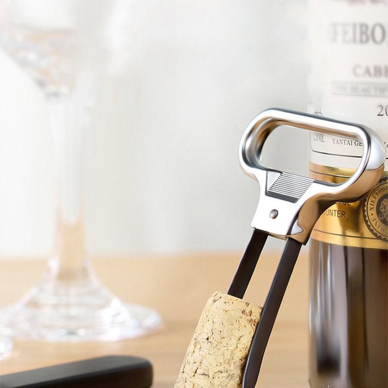 

Wine Bottle Opener Pumps Cork Corkscrew Out Tool Handheld Labor-saving Type Creative Two Piece European Old Wine Knife