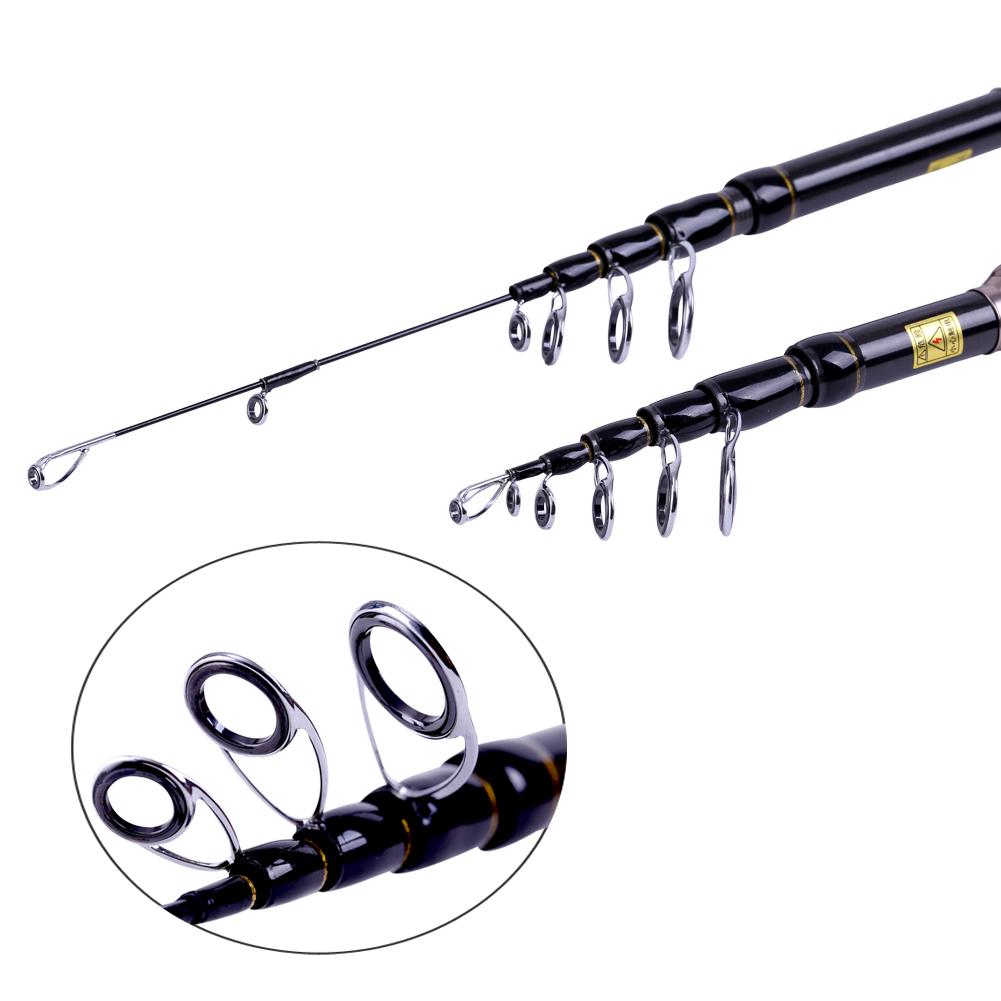 Fiskestang Spinnestang Teleskopisk Spinnefiskestang Bærbar fiskestang Carbon fiskeutstyr