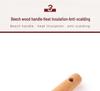 Non-Stick Silicone Spatula and Spoon Set with Wooden Handle - High Temperature Resistant Kitchen Tools