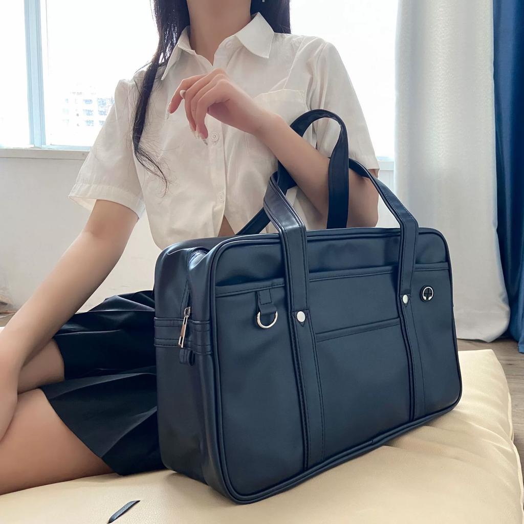Student PU Uniform Bag JK Bag Portable Japanese School Bag Anime Two-dimensional COS Men and Women Shoulder Briefcase