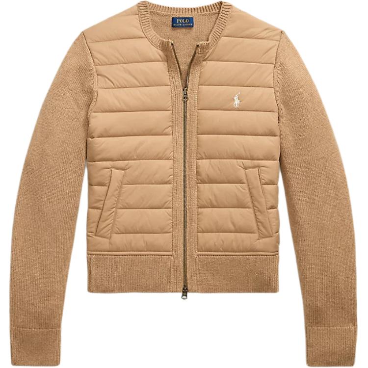 Polo Ralph Lauren Solid Color Long Sleeve Zip Cotton Jacket Women jackets 211A98411-003