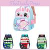 Trendy Cartoon Crocodile Bookbag With Comfortable Straps For Boys And Girls