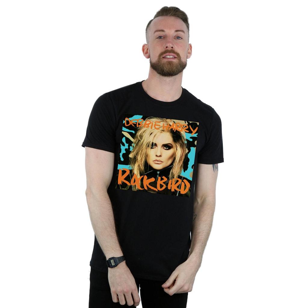 Debbie Harry Mens Rockbird Cover T-Shirt