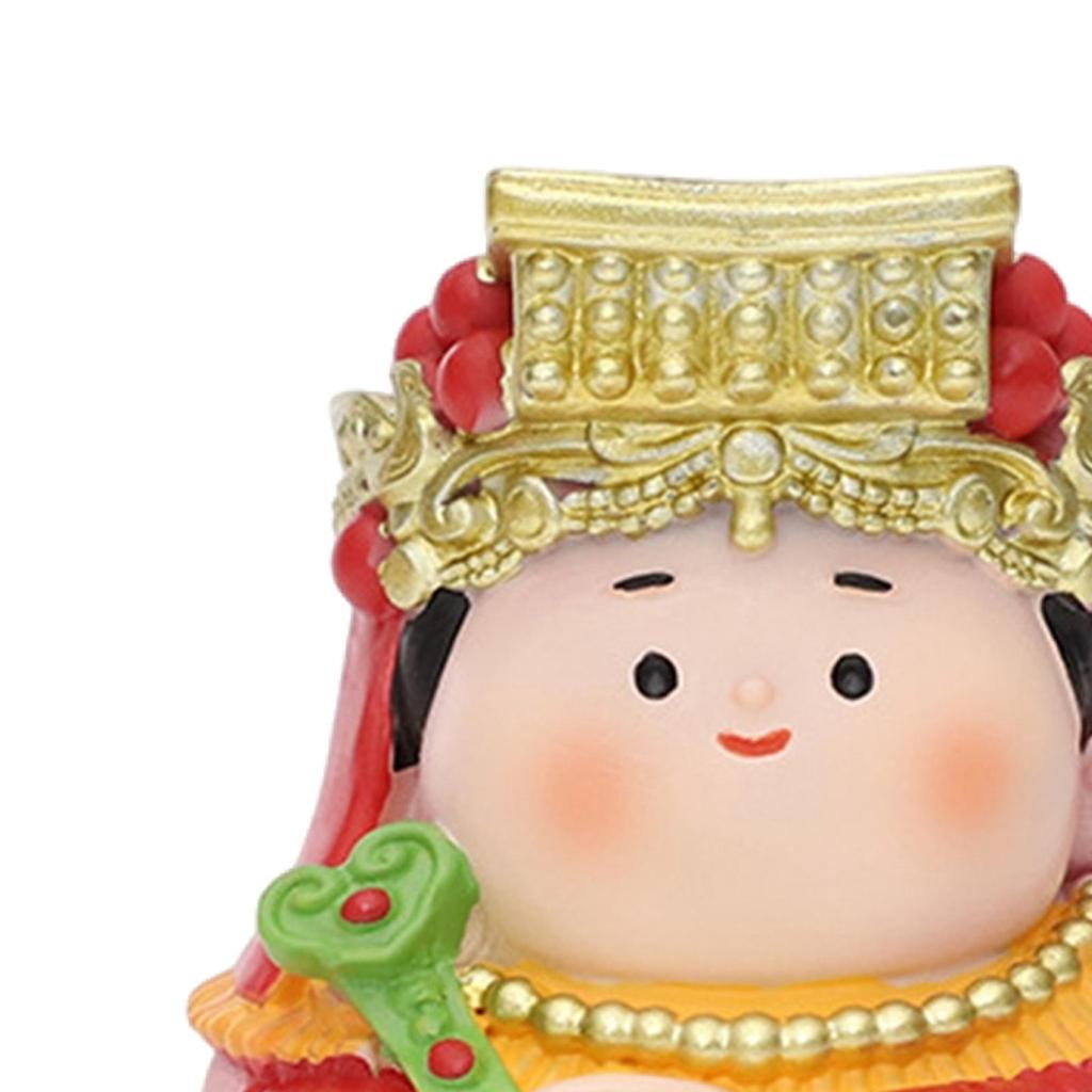 Resin Chinese Mythological Figurine Car Dashboard Ornament Fengshui Sculpture 2.3inch Tall for Bedroom