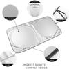 Foldable Sunshade For Car Windshield Car Windshield Sunshade Foldable Front Shade For Sun Heat And UV Rays Sun Shade For Auto