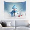 Funny Snowman Printed Winter Theme Tapestry Aesthetic Funny Wide Wall Hanging for Bedroom Living Room Dorm Home Decoration