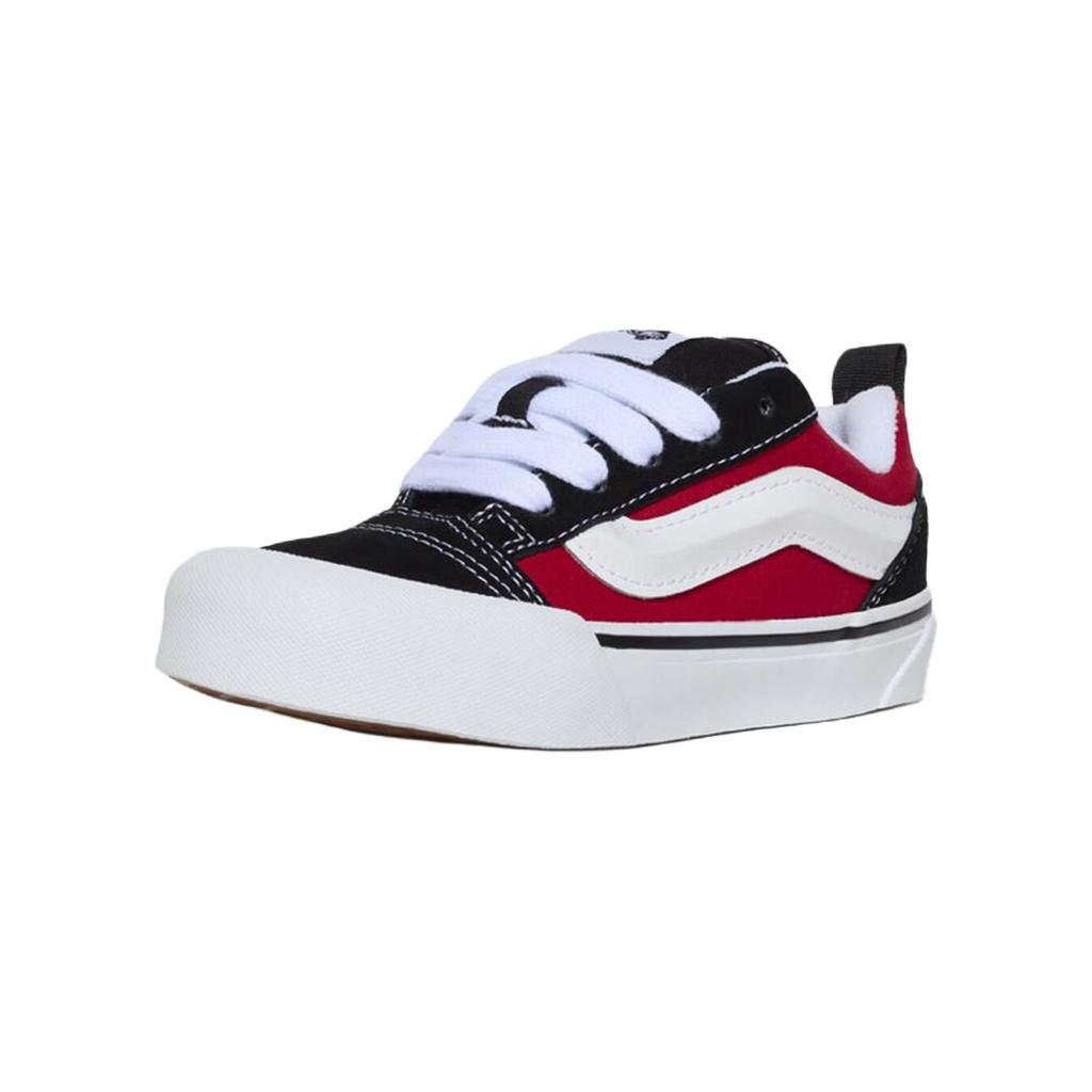 Vans Knu Skool Cushioning Durable Low-Top Walking Shoes Baby Shoes Black Red White VN000CYUBRR