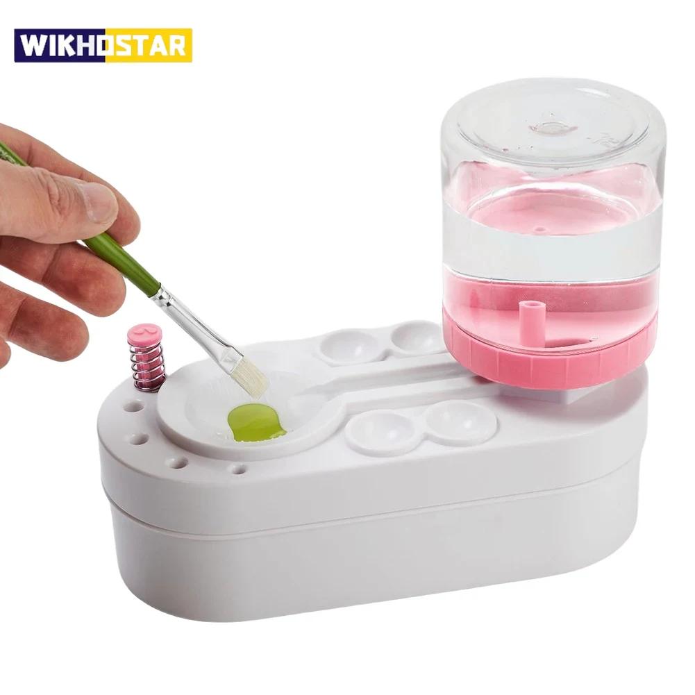 Automatic Water Circulation Paint Brush Cleaning Machine Brush Painting Rinsing Cup Art Tools Cleaning Bucket Pen Washer