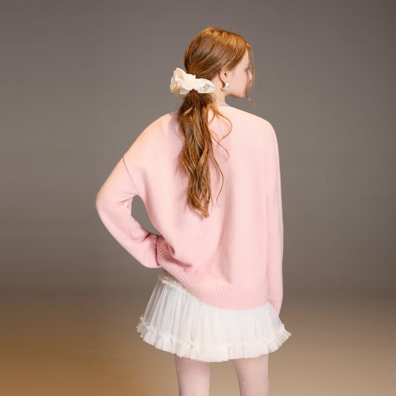 Sancai 2025 Winter Loose Round Neck Knitted Pullover