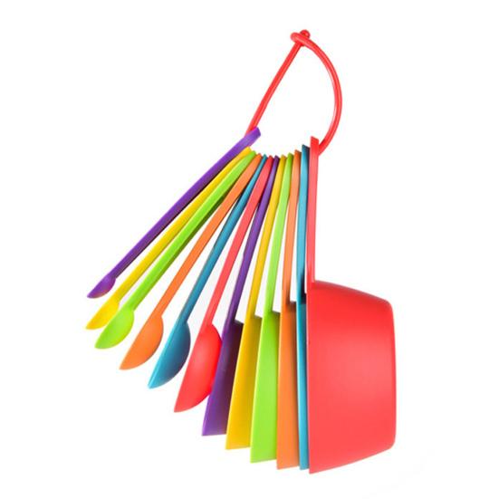 1 Set Pratico Misurino Bilancia Design a Segni Multiuso Lunga Durata Impilabile Cucchiaio Tazza Accessori da Cucina