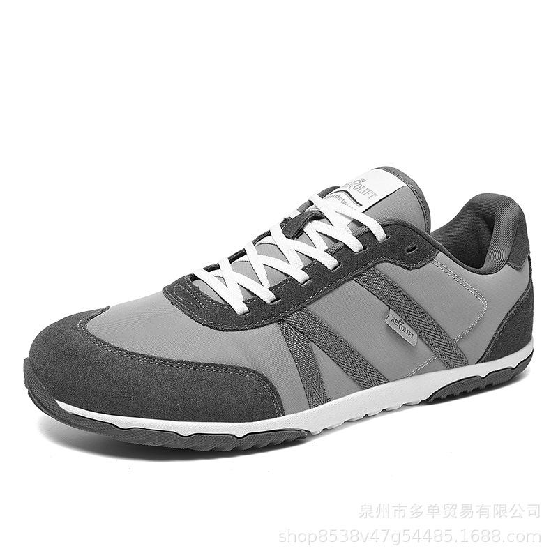 

Мужские кроссовки с расширенным носком, легкие и удобные с амортизацией на мягкой подошве, модная универсальная обувь для улицы, повседневные низкие кроссовки широкой колодки 45 серый
