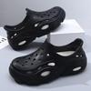 Hole shoes men's thick soles increase height and non-slip two wear couple cool slippers beach bag and premium versatile slippers