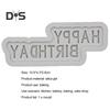 Flexible Happy Birthday Mold Easy Demoulding Durable Happy Birthday Cake Mold Baking Tool