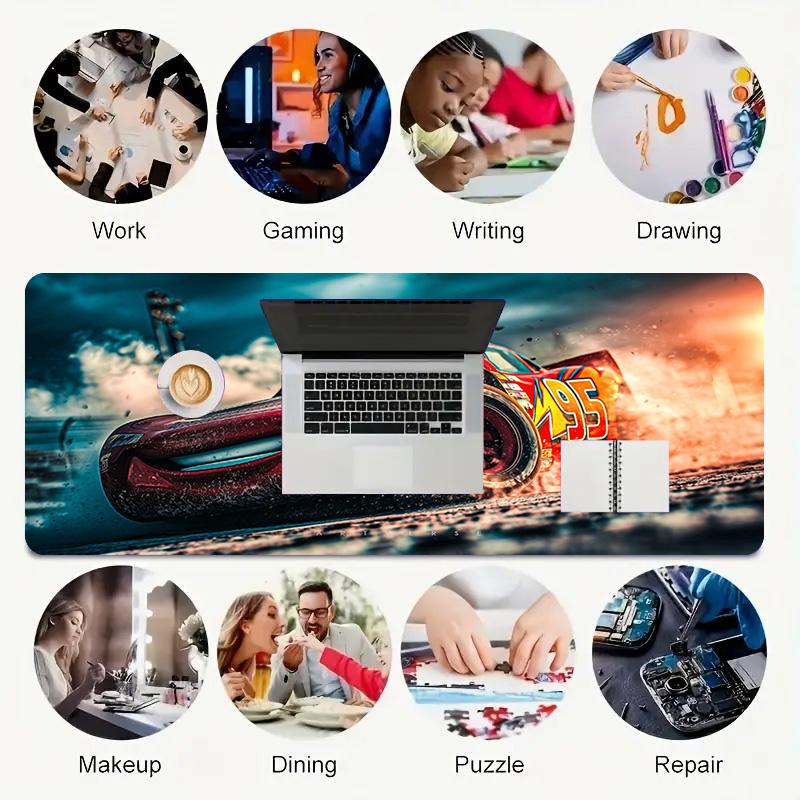 Car Xl Gaming Mouse Pad Nonslip Rubber Base Stitched Edge Waterproof Desk Mat For Pc Laptop Gamer Office Computer Accessories C929376